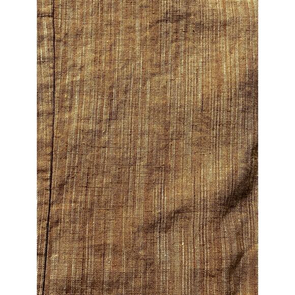 Athleta Cabo Linen Textured Wide Leg Pants Womens 0 Brown Elastic Waist Pull On - Picture 4 of 12